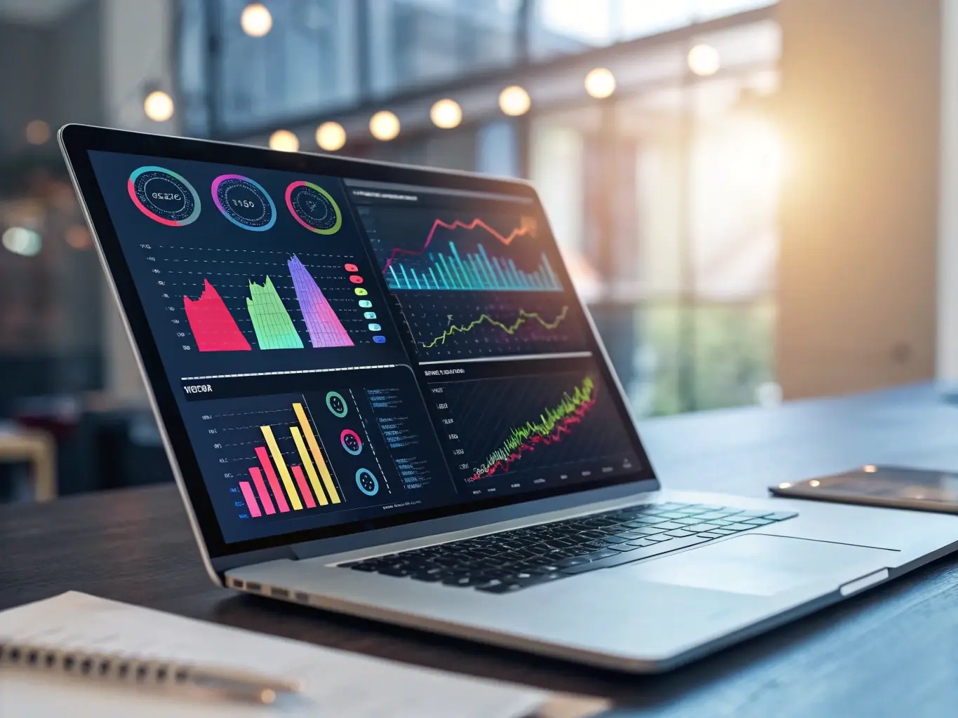 A visual representation of Finartea's advanced analytics tools, highlighting key financial metrics and insights.
